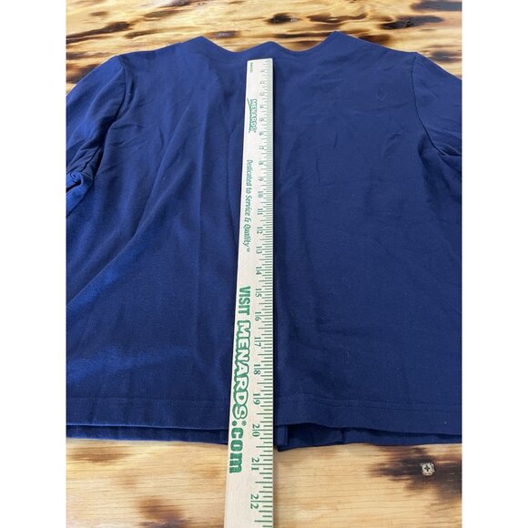 220 Hickory Womens Blue Cardigan Sweater Stars Patriotic Size‎ Large READ - Picture 9 of 12